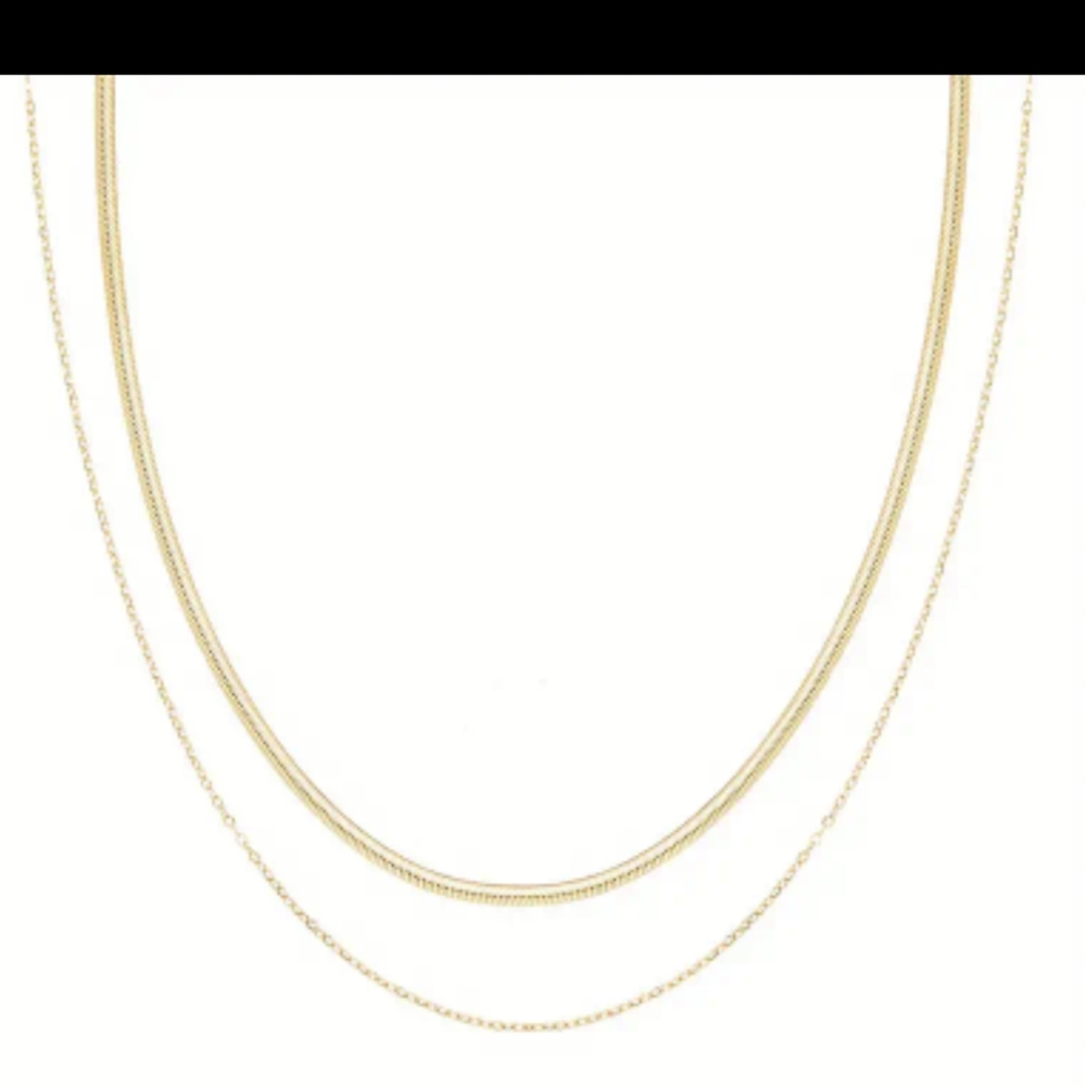 Double Layer Stacking Necklace - image 2